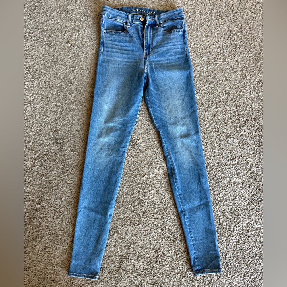American Eagle 6X-Long Classic Blue Women's Skinny Jeans